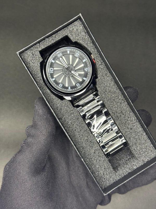 Stainless Steel Spinning Watch With Box - Image 2