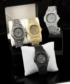 Iced Out Diamond Watch Quartz